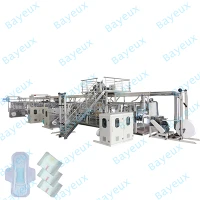 Full Servo Girl's Saniter Napkin Make Machine